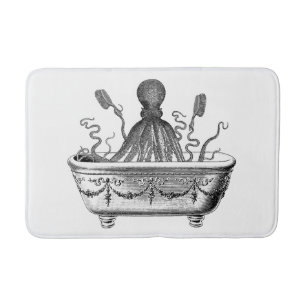 Gemiddelde Bath Mat met  octopus