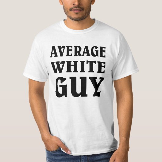 Gemiddelde blanke vent. t-shirt (Voorkant)