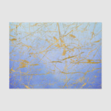 Gemiddelde blauwe waterkleur met goudspatter