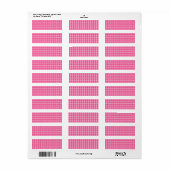 Gemiddelde Bubble Gum Stippen Etiket (Full Sheet)