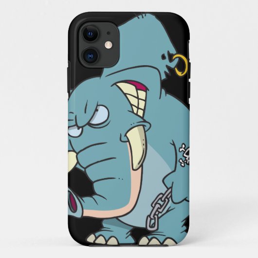 gemiddelde cartoon van de zeehondenolifant Case-Mate iPhone case (Achterkant)