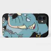 gemiddelde cartoon van de zeehondenolifant Case-Mate iPhone case (Achterkant (horizontaal))