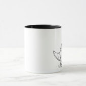 Gemiddelde Cool Dinosaur T Rex Cartoon Mok (Midden)