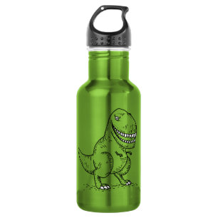 Gemiddelde Cool Dinosaur T Rex Cartoon Waterfles