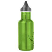 Gemiddelde Cool Dinosaur T Rex Cartoon Waterfles (Links)