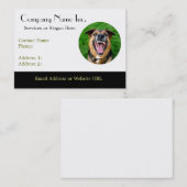 Gemiddelde Dog Bares Teeth Visitekaartje (Voorkant / Achterkant)