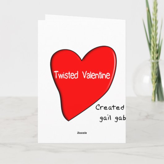 Gemiddelde en Nuttige Valentijn Kaart (Achterkant)