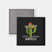 Gemiddelde Funny Gamer Videogame Lover Gaming Mann Magneet (Voorkant / Achterkant)