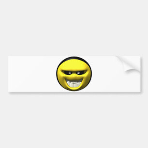 Gemiddelde gele zijde bumpersticker
