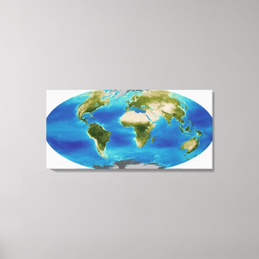 Gemiddelde groei van het plant van de aarde canvas afdruk (Voorkant)