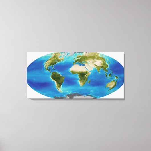 Gemiddelde groei van het plant van de aarde canvas afdruk (Voorkant)