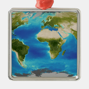 Gemiddelde groei van het plant van de aarde metalen ornament