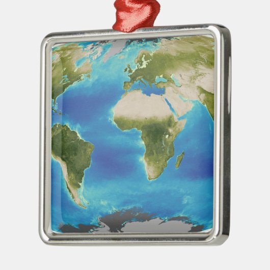 Gemiddelde groei van het plant van de aarde metalen ornament (Links)