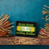 Gemiddelde Groene Drink Machineplaatjes Fotoplaat (Zijkant)