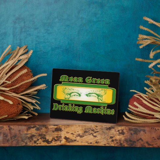 Gemiddelde Groene Drink Machineplaatjes Fotoplaat (Zijkant)