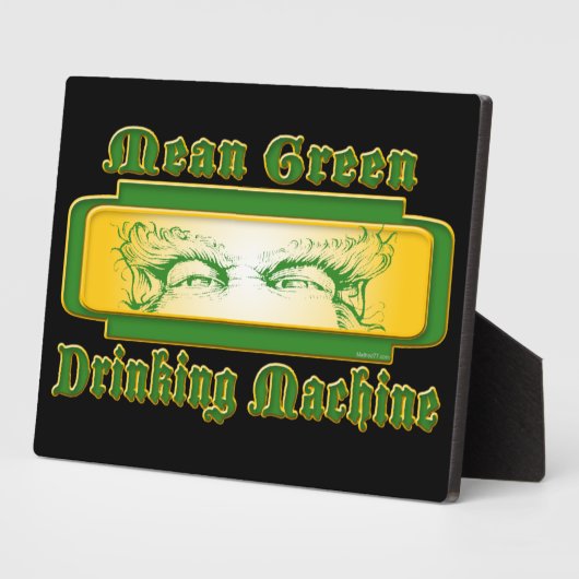 Gemiddelde Groene Drink Machineplaatjes Fotoplaat (Zijkant)