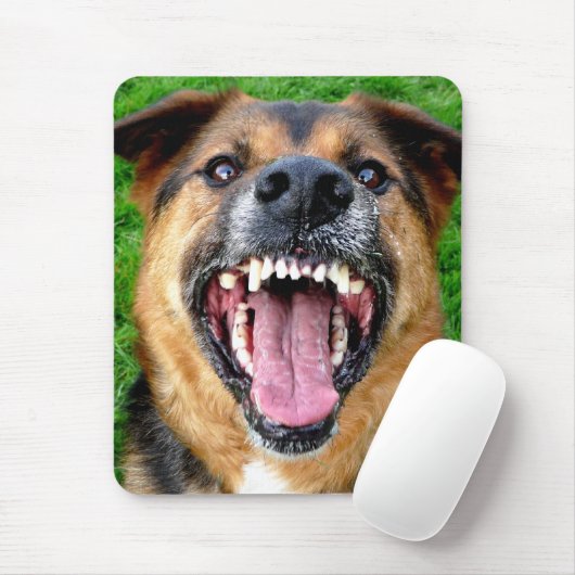 Gemiddelde hond met Big Teeth Muismat (Met muis)