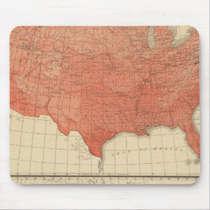 Gemiddelde jaarlijkse temperatuur, Hypsometrische  Muismat