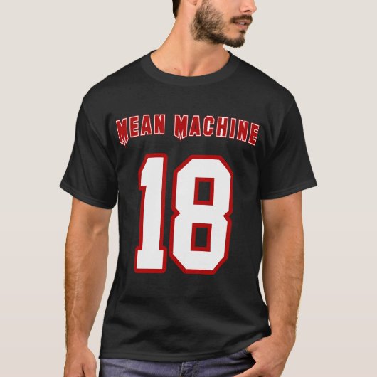 Gemiddelde machine, Funny Movie T-Shirt, Langste G T-shirt (Voorkant)