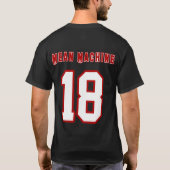 Gemiddelde machine, Funny Movie T-Shirt, Langste G T-shirt (Achterkant)