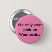 gemiddelde meisjes kwamen naar school ronde button 5,7 cm (Voorkant /achterkant)