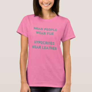 gemiddelde mensen draag furhypocrieten en draag le t-shirt