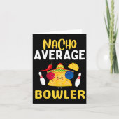 Gemiddelde Nacho Bowler Cinco De Mayo Bowling Mexi Kaart (Voorkant)