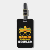 Gemiddelde Nacho Bowler Cinco De MayoNacho Bo Bagagelabel (Voorkant verticaal)
