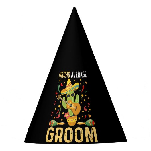 Gemiddelde Nacho Bruidegom Mexicaanse Man Cinco De Feesthoedjes (Voorkant)