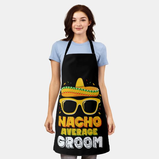 Gemiddelde Nacho Bruiloft Cinco de Mayo Schort (Gedragen)