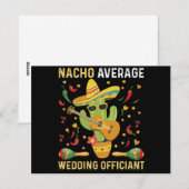Gemiddelde Nacho-bruiloftsondertekenaar Mexicaans  Feestdagenkaart (Voorkant / Achterkant)