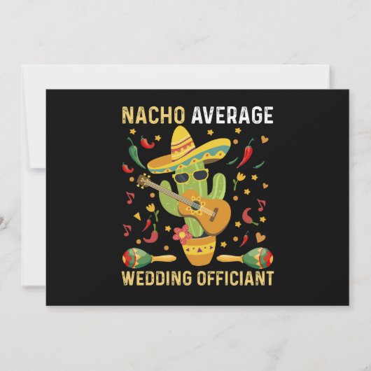 Gemiddelde Nacho-bruiloftsondertekenaar Mexicaans  Kaart (Voorkant)