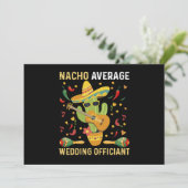 Gemiddelde Nacho-bruiloftsondertekenaar Mexicaans  Kaart (Staand voorkant)