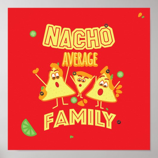 Gemiddelde Nacho-familie Poster (Voorkant)
