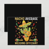 Gemiddelde Nacho-huwelijksfunctionaris Mexicaans f Briefkaart (Voorkant / Achterkant)