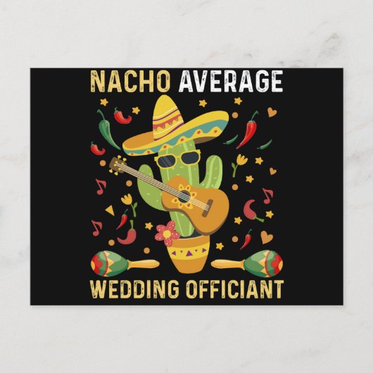 Gemiddelde Nacho-huwelijksfunctionaris Mexicaans f Briefkaart (Voorkant)