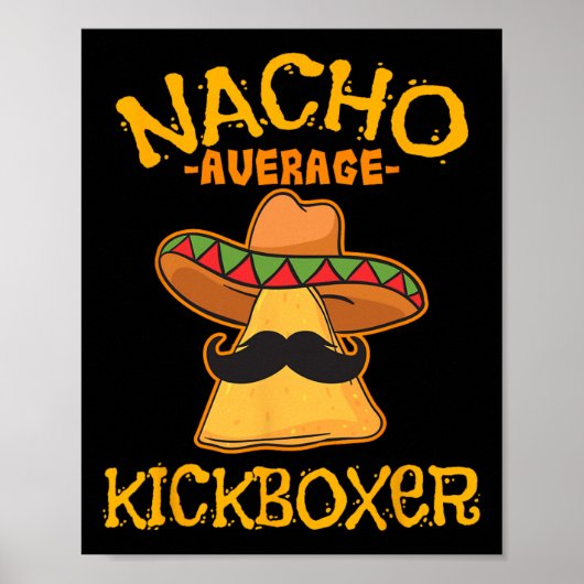 Gemiddelde Nacho Kickbokser Cinco De Mayo Mexicaan Poster (Voorkant)