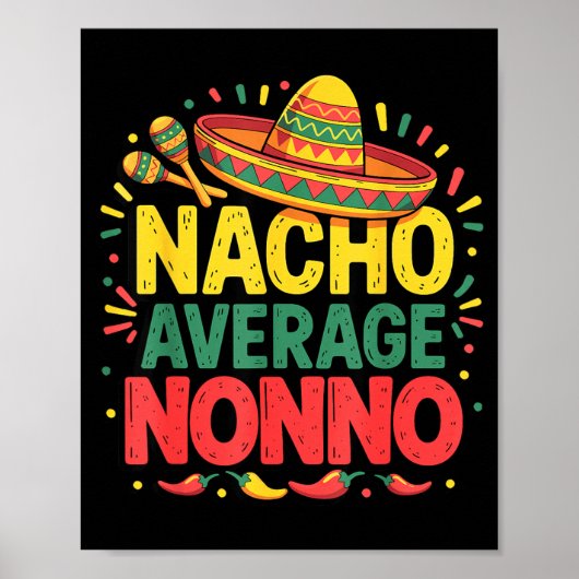 Gemiddelde Nacho Nonno Cinco De Mayo Vaderdag Poster (Voorkant)