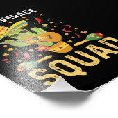 Gemiddelde Nacho Squad Cinco de Mayo Mexican Party Foto Afdruk (Hoek)