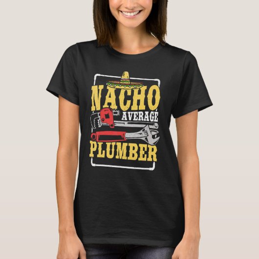 Gemiddelde Nacho-stekker Cinco de Mayo-stekker Mex T-shirt (Voorkant)