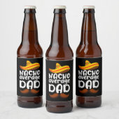 Gemiddelde Nacho Vader Cinco de Mayo Mexicaanse Pa Bier Etiket (Flessen)