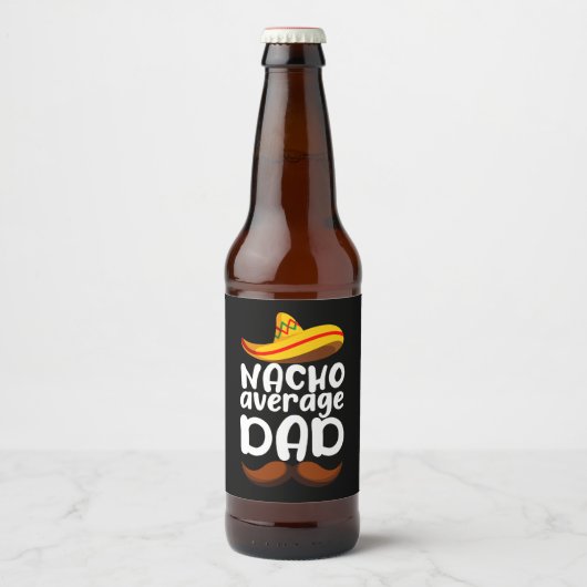 Gemiddelde Nacho Vader Cinco de Mayo Mexicaanse Pa Bier Etiket (Voorkant)