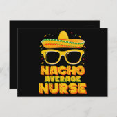 Gemiddelde Nacho Verpleegster Cinco De Mayo Bijpas Briefkaart (Voorkant / Achterkant)