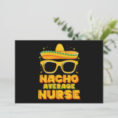 Gemiddelde Nacho Verpleegster Cinco De Mayo Bijpas Kaart (Staand voorkant)