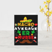 Gemiddelde Nacho-verpleegster Grappig Mexicaans Fe Kaart (Gele Bloem)