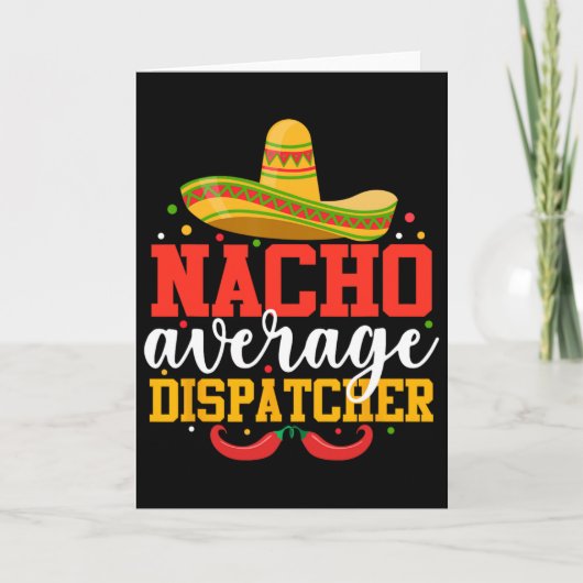 Gemiddelde Nacho-verzendfunctie Funny Mexicaanse C Kaart (Voorkant)