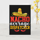 Gemiddelde Nacho-verzendfunctie Funny Mexicaanse C Kaart (Gele Bloem)