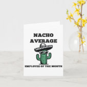 Gemiddelde Nacho Werknemer Van De Maand Mexicaans Kaart (Gele Bloem)