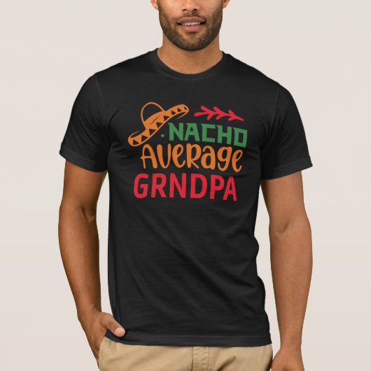 GEMIDDELDE NACO GRNDPA T-SHIRT (Voorkant)