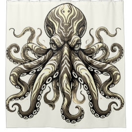 gemiddelde octopus douchegordijn